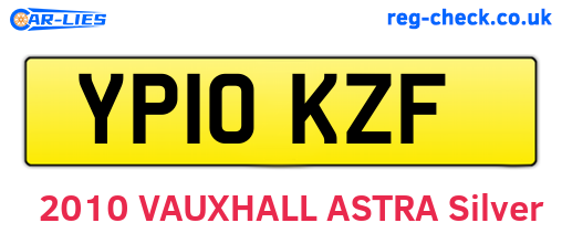 YP10KZF are the vehicle registration plates.