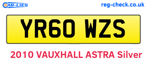YR60WZS are the vehicle registration plates.