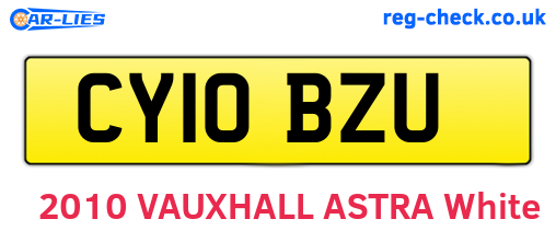 CY10BZU are the vehicle registration plates.
