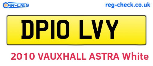 DP10LVY are the vehicle registration plates.