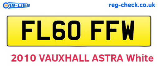 FL60FFW are the vehicle registration plates.