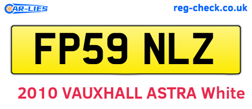 FP59NLZ are the vehicle registration plates.