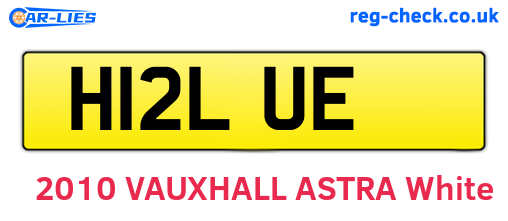 H12LUE are the vehicle registration plates.
