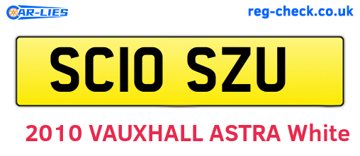 SC10SZU are the vehicle registration plates.
