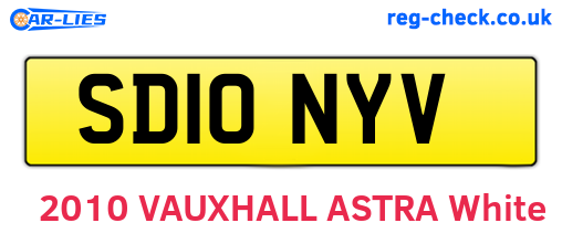 SD10NYV are the vehicle registration plates.