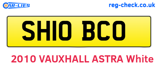 SH10BCO are the vehicle registration plates.