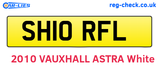 SH10RFL are the vehicle registration plates.