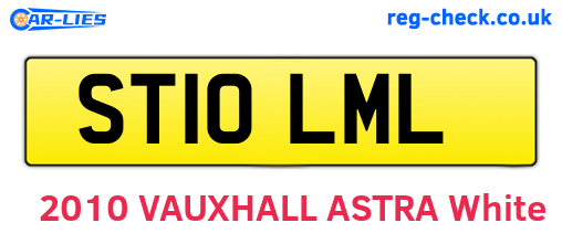 ST10LML are the vehicle registration plates.