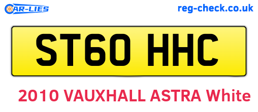 ST60HHC are the vehicle registration plates.
