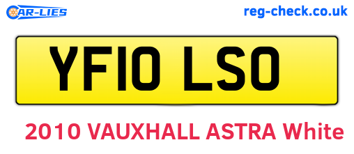 YF10LSO are the vehicle registration plates.