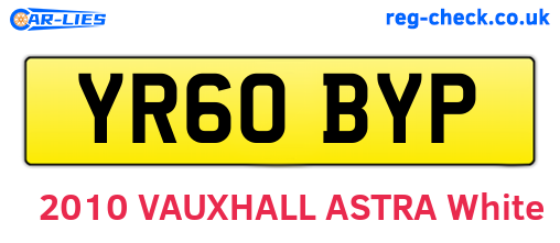 YR60BYP are the vehicle registration plates.