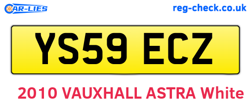 YS59ECZ are the vehicle registration plates.