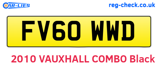 FV60WWD are the vehicle registration plates.