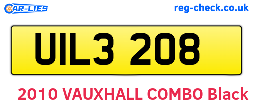 UIL3208 are the vehicle registration plates.