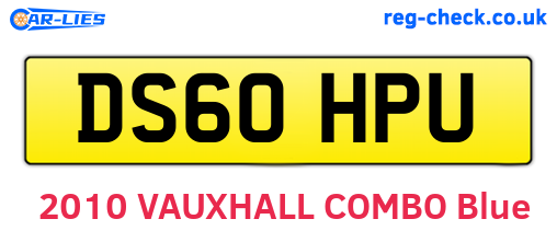 DS60HPU are the vehicle registration plates.