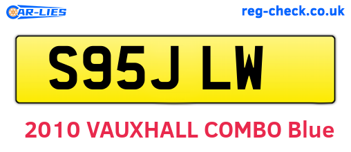 S95JLW are the vehicle registration plates.
