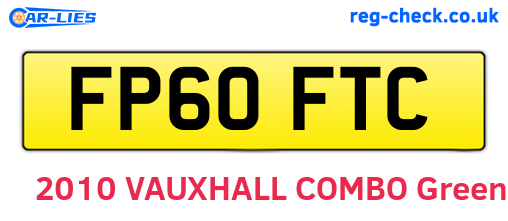 FP60FTC are the vehicle registration plates.