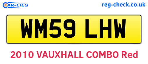 WM59LHW are the vehicle registration plates.