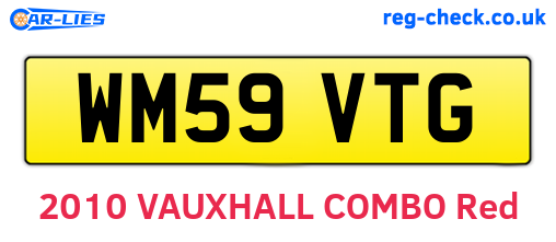 WM59VTG are the vehicle registration plates.