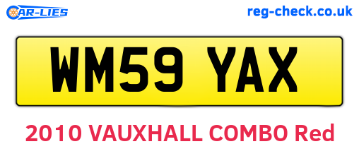 WM59YAX are the vehicle registration plates.
