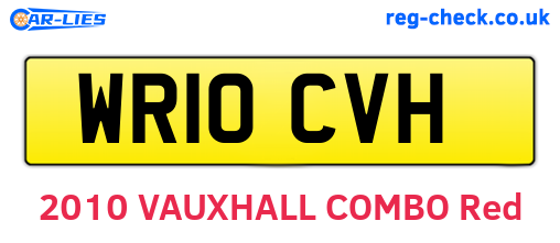 WR10CVH are the vehicle registration plates.