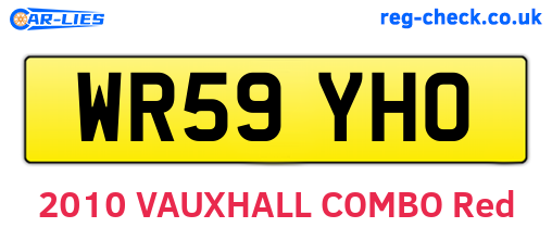 WR59YHO are the vehicle registration plates.