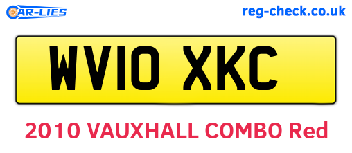 WV10XKC are the vehicle registration plates.