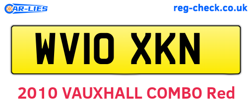 WV10XKN are the vehicle registration plates.
