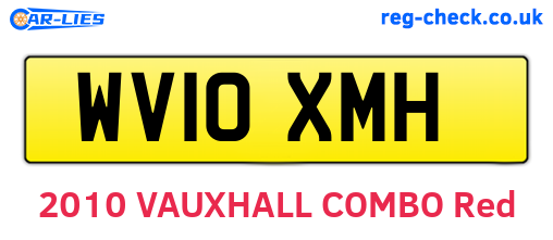 WV10XMH are the vehicle registration plates.