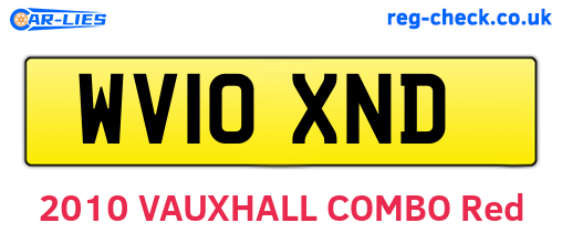 WV10XND are the vehicle registration plates.