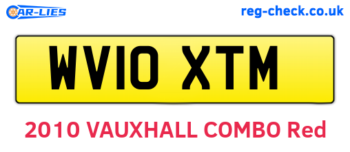 WV10XTM are the vehicle registration plates.