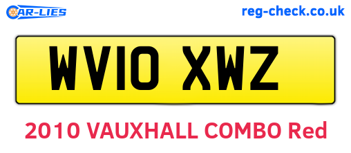 WV10XWZ are the vehicle registration plates.