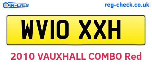 WV10XXH are the vehicle registration plates.