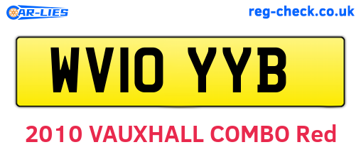 WV10YYB are the vehicle registration plates.