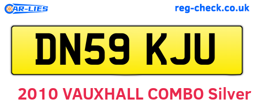 DN59KJU are the vehicle registration plates.