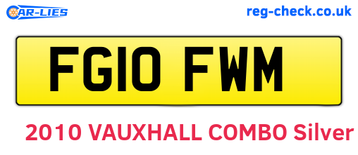 FG10FWM are the vehicle registration plates.