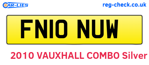 FN10NUW are the vehicle registration plates.