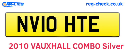 NV10HTE are the vehicle registration plates.