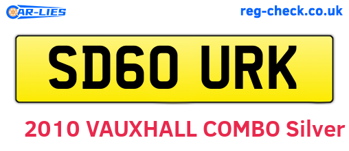 SD60URK are the vehicle registration plates.