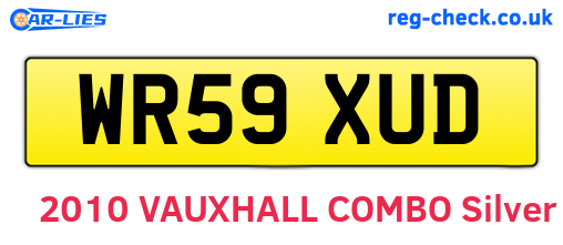 WR59XUD are the vehicle registration plates.