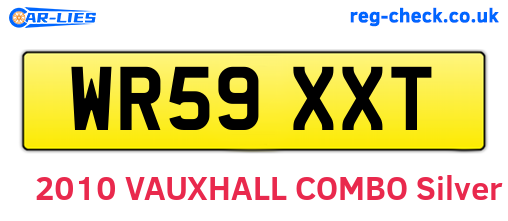WR59XXT are the vehicle registration plates.