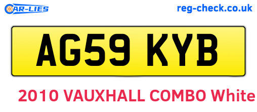 AG59KYB are the vehicle registration plates.