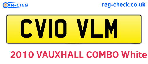 CV10VLM are the vehicle registration plates.