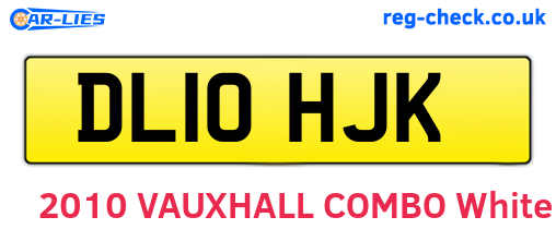 DL10HJK are the vehicle registration plates.