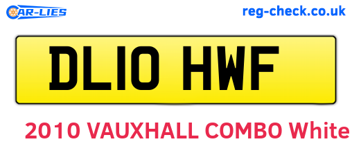 DL10HWF are the vehicle registration plates.