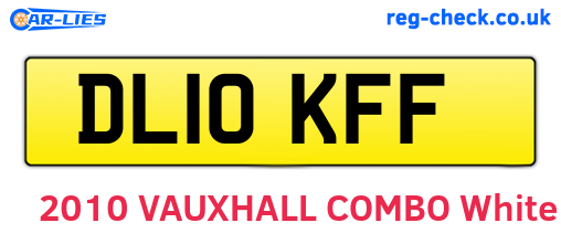 DL10KFF are the vehicle registration plates.