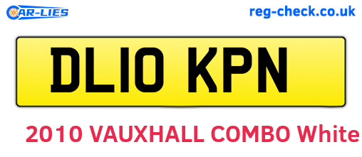 DL10KPN are the vehicle registration plates.