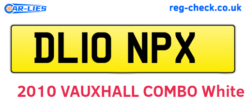DL10NPX are the vehicle registration plates.