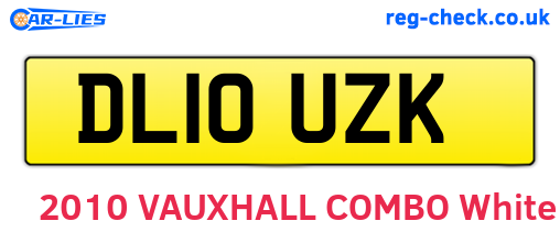 DL10UZK are the vehicle registration plates.