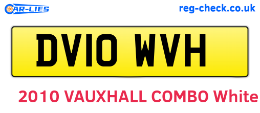 DV10WVH are the vehicle registration plates.